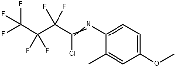 N-(4-METHOXY-2-METHYLPHENYL)-2,2,3,3,4,4,4-HEPTAFLUOROBUTANIMIDOYL CHLORIDE Structure