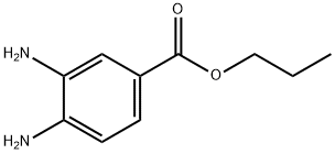 Benzoic acid, 3,4-diamino-, propyl ester (9CI) 化学構造式