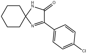 3-(4-Chlorophenyl)-1,4-diazaspiro[4.5]dec-3-en-2-one Structure