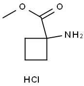 Cyclobutanecarboxylic acid, 1-amino-, methyl ester, hydrochloride (9CI) Structure