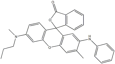 3'-Methyl-6'-(methylpropylamino)-2'-(phenylamino)fluoran Structure