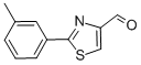 2-间甲苯-噻唑-4-甲醛 结构式