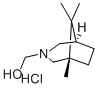 3-AZABICYCLO(3.2.1)OCTANE-3-METHANOL, 1,8,8-TRIMETHYL-, HYDROCHLORIDE Struktur
