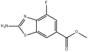 2-氨基-4-氟-6-苯并噻唑羧酸甲酯, 924287-64-9, 结构式