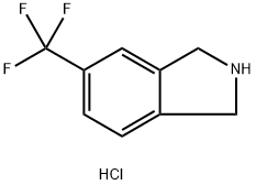 5-三氟甲基异吲哚啉盐酸盐 结构式
