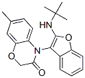 2H-1,4-Benzoxazin-3(4H)-one,  4-[2-[(1,1-dimethylethyl)amino]-3-benzofuranyl]-7-methyl- Struktur