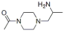 Ethanone,  1-[4-(2-aminopropyl)-1-piperazinyl]-|