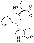 1H-Indole,  3-[2-(3-methyl-4-nitro-5-isoxazolyl)-1-phenylethyl]- Structure