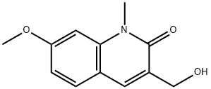 3-(Hydroxymethyl)-7-methoxy-1-methylquinolin-2(1H)-one, 924769-60-8, 结构式