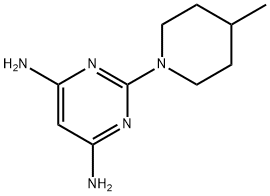 2-(4-METHYL-1-PIPERIDINYL)-4,6-PYRIMIDINEDIAMINE Structure