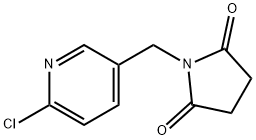 1-[(6-chloropyridin-3-yl)methyl]pyrrolidine-2,5-dione Struktur