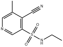 3-Pyridinesulfonamide,  4-cyano-N-ethyl-5-methyl- Structure