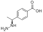 Benzoic acid, 4-[(1S)-1-hydrazinylethyl]- Structure