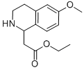 1-Isoquinolineacetic  acid,1,2,3,4-tetrahydro-6-methoxy-,ethyl  ester,92501-46-7,结构式