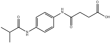 4-[4-(ISOBUTYRYLAMINO)ANILINO]-4-OXOBUTANOIC ACID Struktur