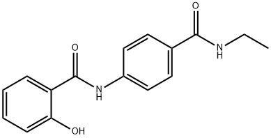 N-ethyl-4-[(2-hydroxyphenyl)carbonylamino]benzamide Struktur