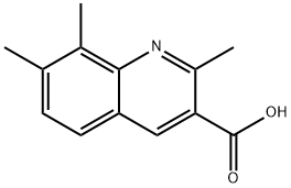 2,7,8-TRIMETILQUINOLINE-3-CARBOXYLIC ACID 化学構造式