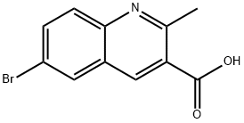 6-溴-2-甲基喹啉-3-羧酸, 92513-39-8, 结构式