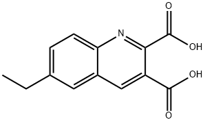 6-ETHYLQUINOLINE-2,3-DICARBOXYLIC ACID 结构式