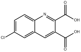 6-CHLOROQUINOLINE-2,3-DICARBOXYLIC ACID, 92513-50-3, 结构式