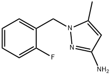 1-[(2-氟苯基)甲基]-5-甲基-1H-吡唑-3-胺,925146-07-2,结构式