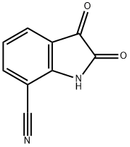 2,3-Dioxoindoline-7-carbonitrile 结构式