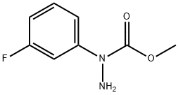 Hydrazinecarboxylic  acid,  1-(3-fluorophenyl)-,  methyl  ester 化学構造式