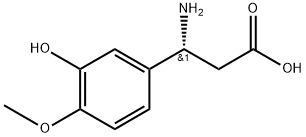 (R)-3-(3-HYDROXY-4-METHOXYPHENYL)-BETA-ALANINE
 Struktur
