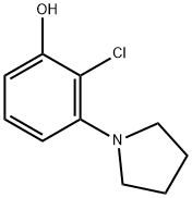 Phenol, 2-chloro-3-(1-pyrrolidinyl)- Structure
