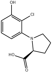 Proline, 1-(2-chloro-3-hydroxyphenyl)- 结构式