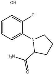 2-Pyrrolidinecarboxamide, 1-(2-chloro-3-hydroxyphenyl)- 结构式