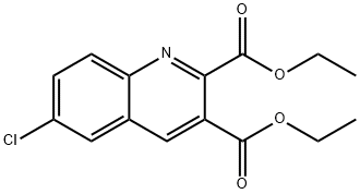 6-CHLOROQUINOLINE-2,3-DICARBOXYLIC ACID DIETHYL ESTER,92525-74-1,结构式