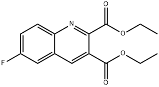 6-FLUOROQUINOLINE-2,3-DICARBOXYLIC ACID DIETHYL ESTER Struktur