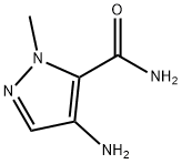 1H-Pyrazole-5-carboxamide,4-amino-1-methyl-(9CI) Struktur