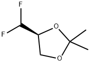 (4S)-4-(DIFLUOROMETHYL)-2,2-DIMETHYL-1,3-DIOXOLANE Struktur