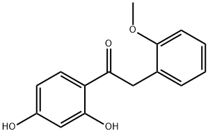 1-(2,4-DIHYDROXYPHENYL)-2-(2-METHOXYPHENYL)ETHAN-1-ONE Struktur