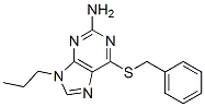 6-benzylsulfanyl-9-propyl-purin-2-amine 结构式