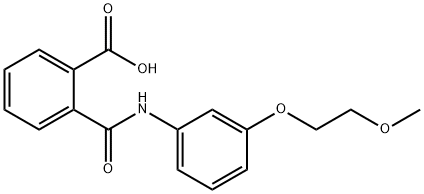 2-{[3-(2-METHOXYETHOXY)ANILINO]-CARBONYL}BENZOICACID,925567-84-6,结构式