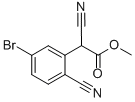 5-BROMO-A,2-DICYANOBENZENEACETIC ACID METHYL ESTER Structure