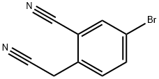 4-溴-2-氰基苯乙腈, 925672-89-5, 结构式