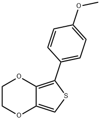 2,3-二氢-5-(4-甲氧基苯基)-噻吩并[3,4-B]-1,4-二噁英, 925674-54-0, 结构式