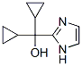 1H-Imidazole-2-methanol,  -alpha-,-alpha--dicyclopropyl- Structure