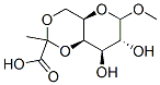 methyl 4,6-O-(1-carboxyethylidene)galactopyranoside 化学構造式