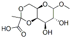 methyl 4,6-O-(1-carboxyethylidene)galactopyranoside Structure