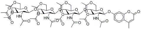 4-Methylumbelliferyl -Chitotetraose Tridecaacetate,92574-74-8,结构式