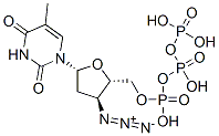 3'-Azido-3'-deoxythymidine-5'-triphosphate Structure