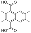 2,3,6,7-TETRAMETHYL-NAPHTHALENE-1,4-DICARBOXYLIC ACID
 化学構造式