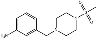 Benzenamine, 3-[[4-(methylsulfonyl)-1-piperazinyl]methyl]-|3-[[4-(甲基磺酰基)-1-哌嗪基]甲基]苯胺