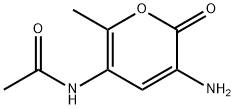 Acetamide,  N-(3-amino-6-methyl-2-oxo-2H-pyran-5-yl)- Structure