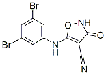 4-Isoxazolecarbonitrile,  5-[(3,5-dibromophenyl)amino]-2,3-dihydro-3-oxo- Structure